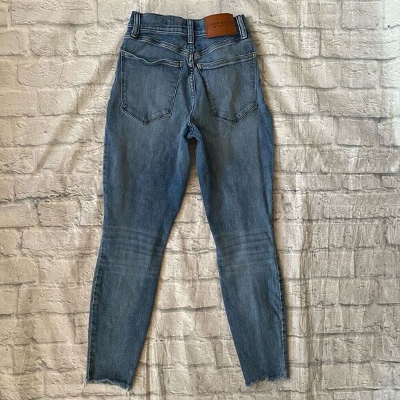 Lucky Brand women 4/27 ankle high rise skinny Bridgette button fly blue jeans - Picture 8 of 11